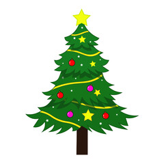 christmas tree isolated