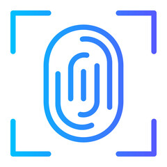 fingerprint gradient icon