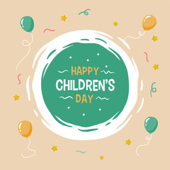 happy children day poster