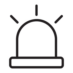 alarm line icon