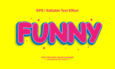 Funny editable text effect