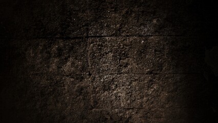 Scary dark old wall texture for the background, the wall is full of stains and scratches