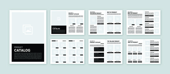 Fototapeta na wymiar modern a4 product catalog design template