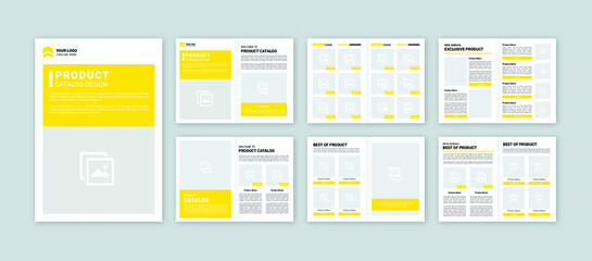 modern a4 product catalog design template