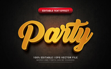 party text effect