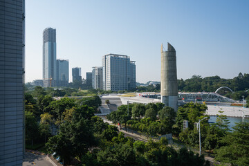 Fototapeta na wymiar Science City Plaza, Huangpu District, Guangzhou