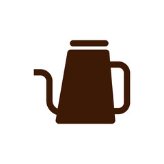 Coffee icon with flat design style. coffee symbol illustration