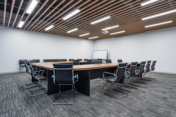 Modern simple office space, meeting room