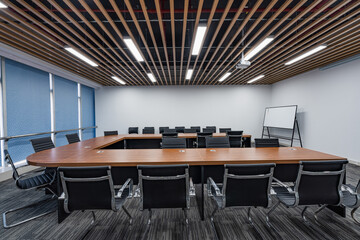 Modern simple office space, meeting room