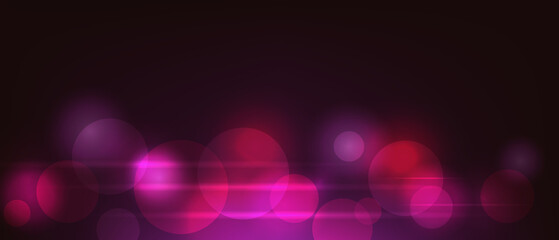 Ruby Pink Bokeh Light Background, Close up