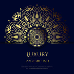 Luxury mandala background design with glossy gradient color effects