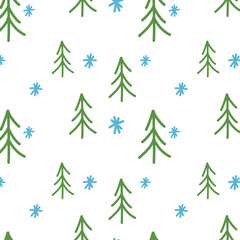 seamless christmas tree pattern, christmas tree design