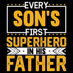 Naklejka na ściany i meble Happy fathers day fathers day positive motivational quotes lettering design Father's day quotes design lettering vector