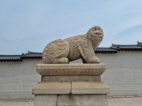 경복궁 앞에 있는 해태 동상 입니다.