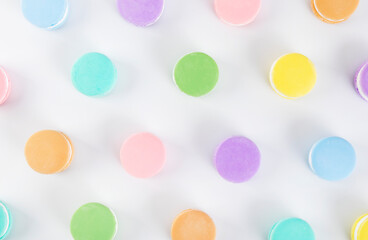 Colorful and delicious macaron cake