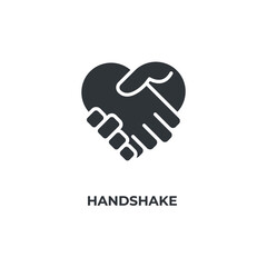handshake vector icon. filled flat sign for mobile concept and web design. Symbol, logo illustration. Vector graphics