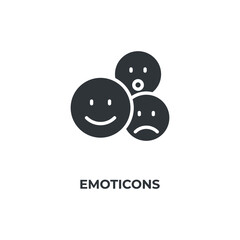emoticons vector icon. filled flat sign for mobile concept and web design. Symbol, logo illustration. Vector graphics