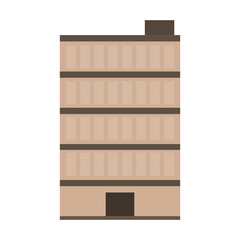 Flat design of retro and modern city houses. Old buildings, skyscrapers. colorful cottage building, cafe house.