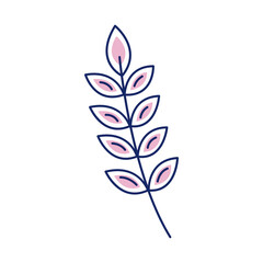 Fototapeta na wymiar branch with pink leafs