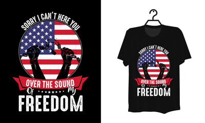 4th of July Independence day t-shirt design premium vector