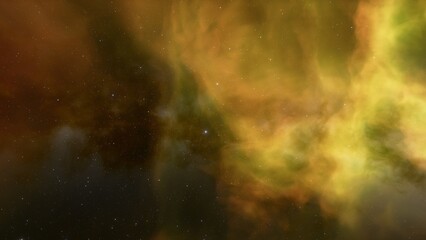 Deep space nebula with stars. Bright and vibrant Multicolor Starfield Infinite space outer space background with nebulas and stars. Star clusters, nebula outer space background 3d render
