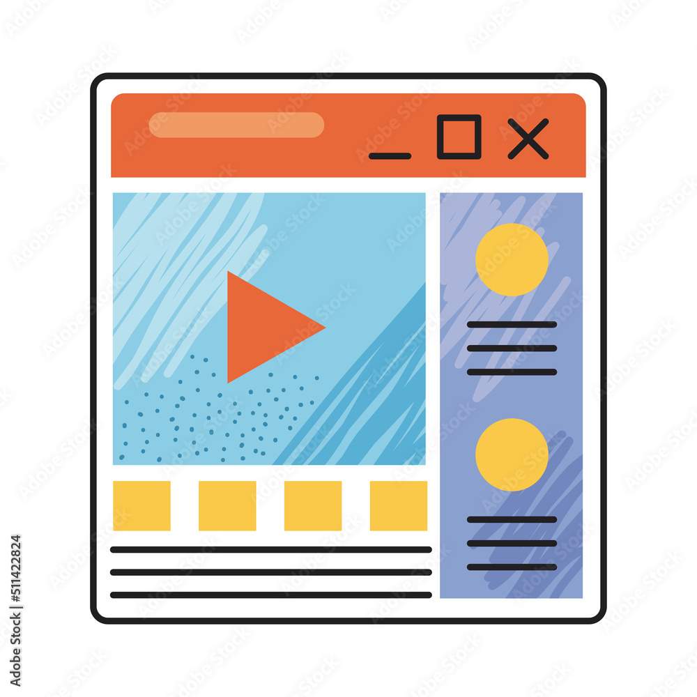 Poster webpage with media player