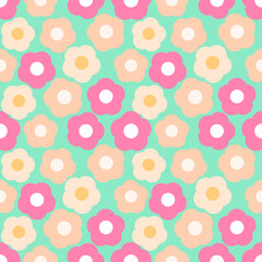 seamless pattern with flowers