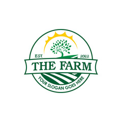 farm logo , agriculture logo vector