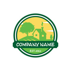 Fototapeta premium farm logo , agriculture logo vector