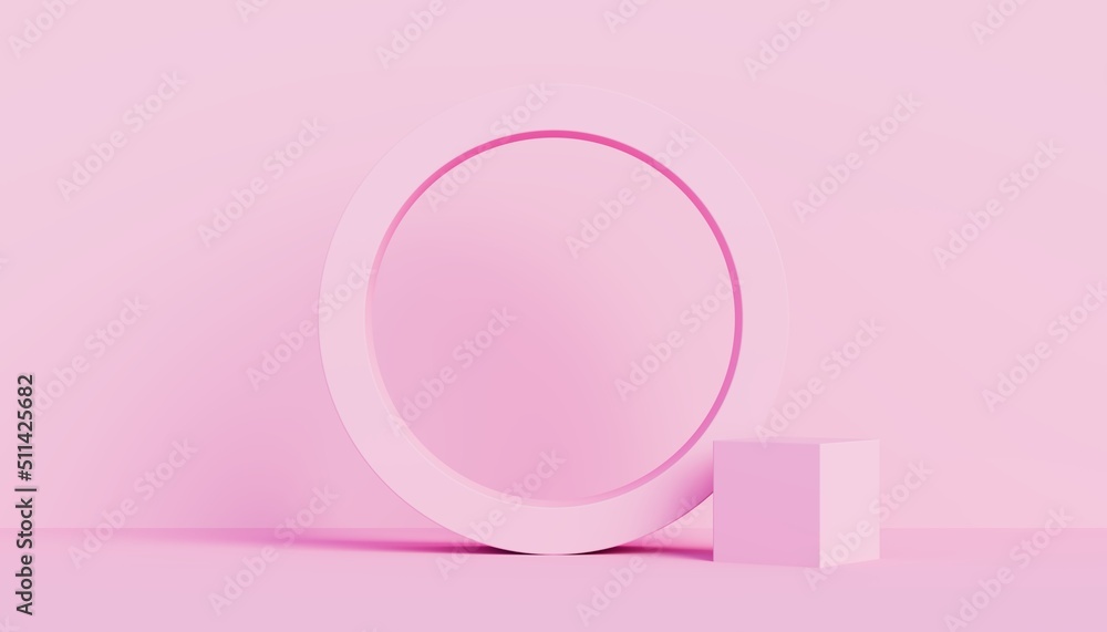 Poster abstract background of 3d shapes. suitable for presentation. 3d rendering