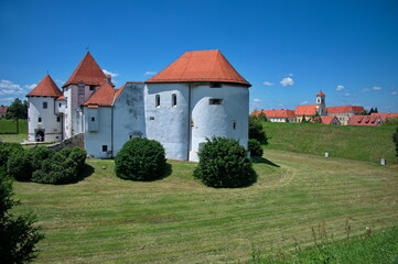 Fototapeta na wymiar Scenic view of medieval castle in Varazdin, Croatia