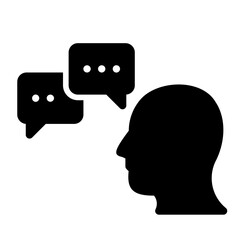 communications glyph icon