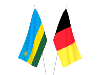 Belgium and Republic of Rwanda flags