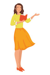 professional female teacher