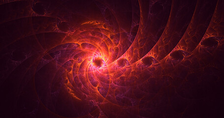 Obraz premium 3D rendering abstract multicolor fractal light background