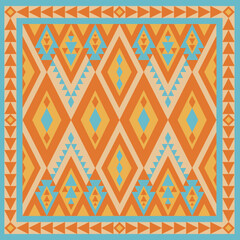 Ikat geometric abstract.Ethnic textile design.Tribal modern abstract vector illustration.Can be use for fabric,shawl,wrapping etc.