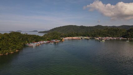 The Scenery of The Villages Within Gaya Island, Kota Kinabalu, Sabah Malaysia