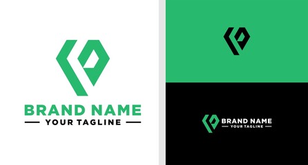 FD LOGO MONOGRAM GEOMETRIC UNIQUE EDITABLE