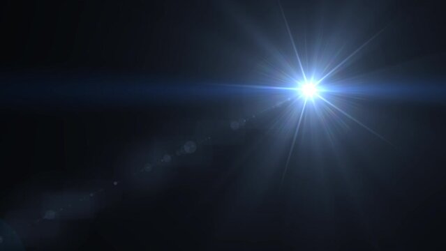 lens flare effects on black background