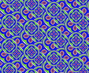 Naklejka premium a metered pattern suitable for textiles consisting of geometric objects