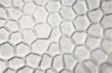 Old and dull abstract ornamental of aluminium decoration pattern.