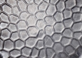 Old and dull abstract ornamental of aluminium decoration pattern.