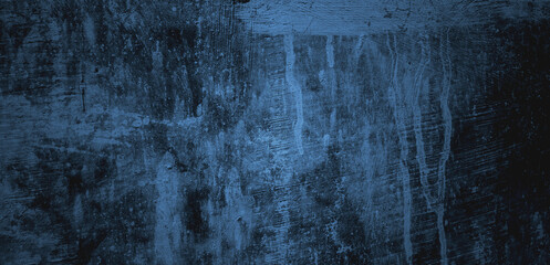 Classic blue concrete wall texture background