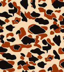 a metered pattern suitable for textiles consisting of wild animal skin