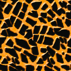 a metered pattern suitable for textiles consisting of wild animal skin