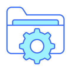 folder management Finance Related Vector Line Icon. Editable Stroke Pixel Perfect.