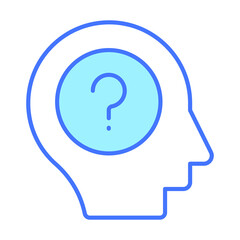 thinking Finance Related Vector Line Icon. Editable Stroke Pixel Perfect.