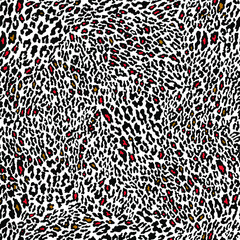 a metered pattern suitable for textiles consisting of wild animal skin