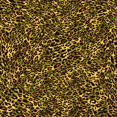 a metered pattern suitable for textiles consisting of wild animal skin