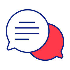 chatting Finance Related Vector Line Icon. Editable Stroke Pixel Perfect.